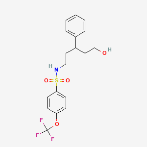 N-(5-hydroxy-3-phenylpentyl)-4-(trifluoromethoxy)benzenesulfonamide