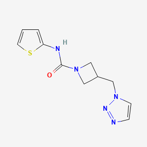 N-Thiophen-2-yl-3-(triazol-1-ylmethyl)azetidine-1-carboxamide