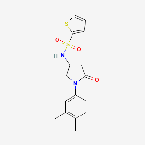 N-[1-(3,4-dimethylphenyl)-5-oxopyrrolidin-3-yl]thiophene-2-sulfonamide