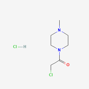 molecular formula C7H13ClN2O B2595506 2-Chloro-1-(4-methylpiperazin-1-yl)ethanone hydrochloride CAS No. 40340-73-6
