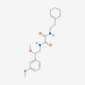 molecular formula C20H28N2O4 B2595507 N'-[2-(cyclohex-1-en-1-yl)ethyl]-N-[2-methoxy-2-(3-methoxyphenyl)ethyl]ethanediamide CAS No. 1705862-43-6