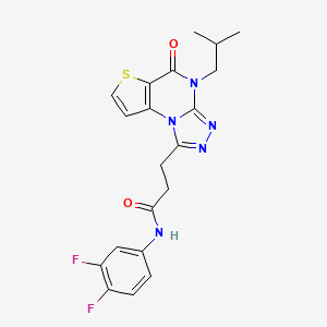 N-(3,4-difluorophenyl)-3-(4-isobutyl-5-oxo-4,5-dihydrothieno[2,3-e][1,2,4]triazolo[4,3-a]pyrimidin-1-yl)propanamide