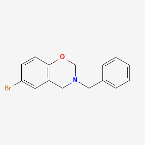 B2595579 3-Benzyl-6-bromo-3,4-dihydro-2H-benzo[e][1,3]oxazine CAS No. 55955-91-4