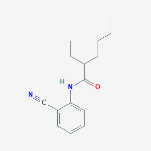 molecular formula C15H20N2O B259558 N-(2-cyanophenyl)-2-ethylhexanamide 