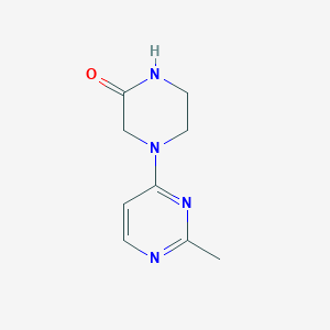 molecular formula C9H12N4O B2595616 4-(2-Methylpyrimidin-4-yl)piperazin-2-one CAS No. 2034416-58-3