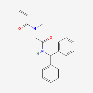 molecular formula C19H20N2O2 B2595636 N-{[(diphenylmethyl)carbamoyl]methyl}-N-methylprop-2-enamide CAS No. 2094324-64-6