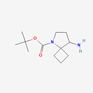 molecular formula C12H22N2O2 B2595652 Tert-butyl 8-amino-5-azaspiro[3.4]octane-5-carboxylate CAS No. 2044714-40-9