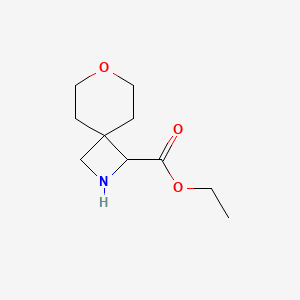 molecular formula C10H17NO3 B2595672 Ethyl 7-oxa-2-azaspiro[3.5]nonane-3-carboxylate CAS No. 2248267-01-6