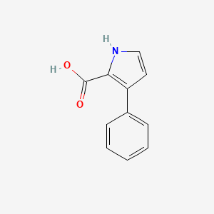 molecular formula C11H9NO2 B2595677 3-Phenyl-1H-pyrrole-2-carboxylic acid CAS No. 802052-63-7