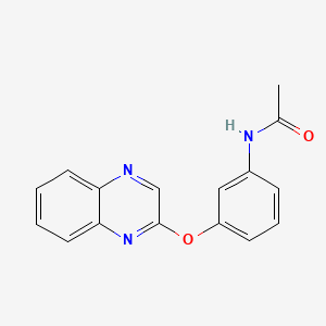 molecular formula C16H13N3O2 B2595694 N-[3-(2-quinoxalinyloxy)phenyl]acetamide CAS No. 338403-55-7