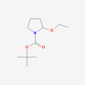 molecular formula C11H21NO3 B025957 Tert-butyl 2-ethoxypyrrolidine-1-carboxylate CAS No. 106412-40-2