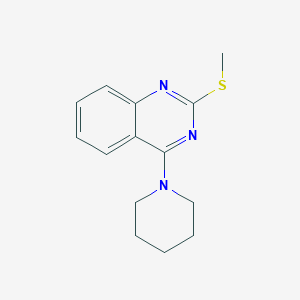 molecular formula C14H17N3S B2595743 2-(Methylsulfanyl)-4-piperidinoquinazoline CAS No. 207127-56-8