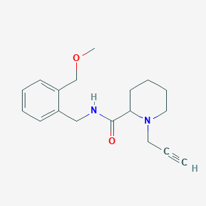 molecular formula C18H24N2O2 B2595861 N-{[2-(methoxymethyl)phenyl]methyl}-1-(prop-2-yn-1-yl)piperidine-2-carboxamide CAS No. 1252075-38-9