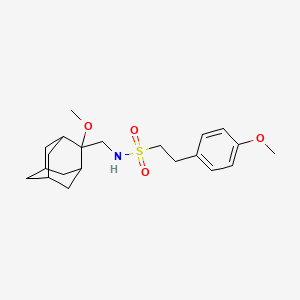 molecular formula C21H31NO4S B2595870 N-(((1R,3S,5r,7r)-2-methoxyadamantan-2-yl)methyl)-2-(4-methoxyphenyl)ethanesulfonamide CAS No. 1797160-44-1