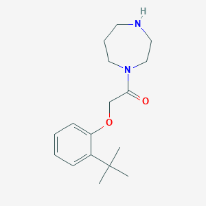 molecular formula C17H26N2O2 B2595872 2-(2-Tert-butylphenoxy)-1-(1,4-diazepan-1-yl)ethan-1-one CAS No. 1225727-10-5
