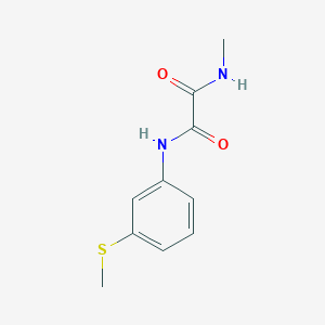 molecular formula C10H12N2O2S B2595877 N1-methyl-N2-(3-(methylthio)phenyl)oxalamide CAS No. 920354-87-6