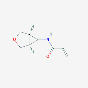 molecular formula C8H11NO2 B2595889 N-[(1R,5S)-3-Oxabicyclo[3.1.0]hexan-6-yl]prop-2-enamide CAS No. 2185980-24-7
