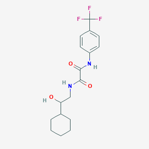 molecular formula C17H21F3N2O3 B2595894 N'-(2-cyclohexyl-2-hydroxyethyl)-N-[4-(trifluoromethyl)phenyl]ethanediamide CAS No. 1351641-72-9