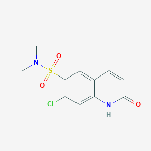 7-Chloro-N,N,4-trimethyl-2-oxo-1,2-dihydroquinoline-6-sulfonamide