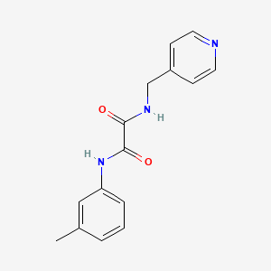 molecular formula C15H15N3O2 B2595910 N-(3-methylphenyl)-N'-[(pyridin-4-yl)methyl]ethanediamide CAS No. 499111-38-5