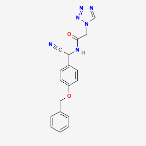 N-{[4-(benzyloxy)phenyl](cyano)methyl}-2-(1H-1,2,3,4-tetrazol-1-yl)acetamide