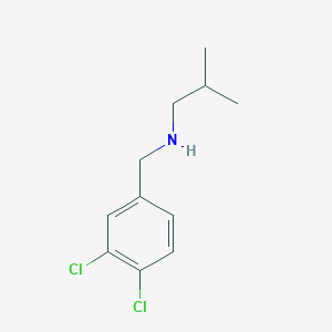 molecular formula C11H15Cl2N B2595915 [(3,4-Dichlorophenyl)methyl](2-methylpropyl)amine CAS No. 99858-15-8