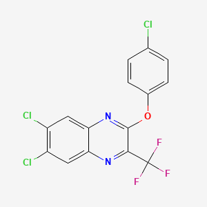 6,7-Dichloro-2-(4-chlorophenoxy)-3-(trifluoromethyl)quinoxaline