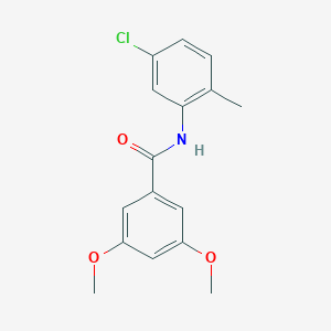 molecular formula C16H16ClNO3 B259592 N-(5-chloro-2-methylphenyl)-3,5-dimethoxybenzamide 
