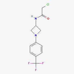 2-Chloro-N-[1-[4-(trifluoromethyl)phenyl]azetidin-3-yl]acetamide