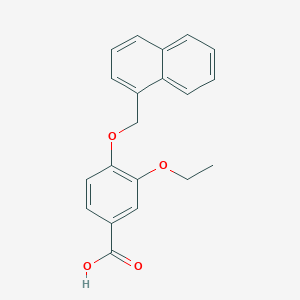 molecular formula C20H18O4 B2596042 3-ethoxy-4-(naphthalen-1-ylmethoxy)benzoic Acid CAS No. 938341-81-2