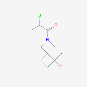 2-Chloro-1-(7,7-difluoro-2-azaspiro[3.3]heptan-2-yl)propan-1-one
