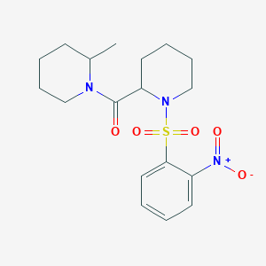 2-Methyl-1-[1-(2-nitrobenzenesulfonyl)piperidine-2-carbonyl]piperidine