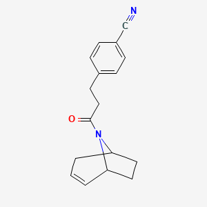 4-(3-((1R,5S)-8-azabicyclo[3.2.1]oct-2-en-8-yl)-3-oxopropyl)benzonitrile