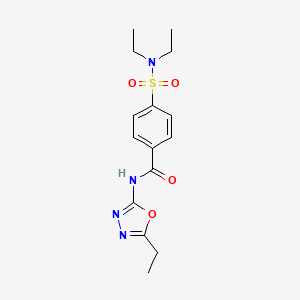 4-(N,N-diethylsulfamoyl)-N-(5-ethyl-1,3,4-oxadiazol-2-yl)benzamide