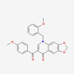 7-(4-methoxybenzoyl)-5-(2-methoxybenzyl)[1,3]dioxolo[4,5-g]quinolin-8(5H)-one