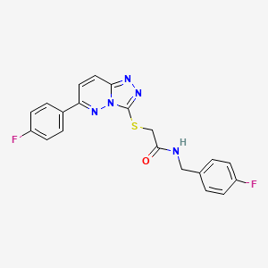 N-(4-fluorobenzyl)-2-((6-(4-fluorophenyl)-[1,2,4]triazolo[4,3-b]pyridazin-3-yl)thio)acetamide