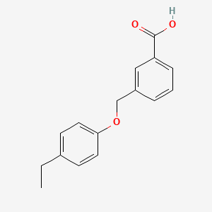 molecular formula C16H16O3 B2596109 3-[(4-Ethylphenoxy)methyl]benzoic acid CAS No. 438531-28-3