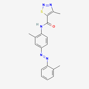 4-methyl-N-[2-methyl-4-[(2-methylphenyl)diazenyl]phenyl]thiadiazole-5-carboxamide