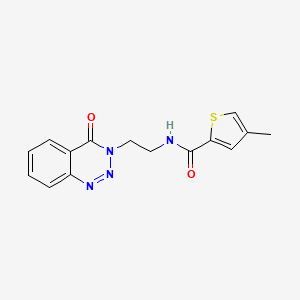 4-methyl-N-(2-(4-oxobenzo[d][1,2,3]triazin-3(4H)-yl)ethyl)thiophene-2-carboxamide