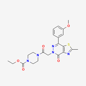 ethyl 4-(2-(7-(3-methoxyphenyl)-2-methyl-4-oxothiazolo[4,5-d]pyridazin-5(4H)-yl)acetyl)piperazine-1-carboxylate