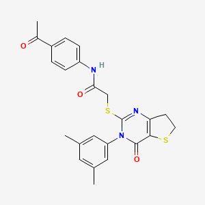 N-(4-acetylphenyl)-2-((3-(3,5-dimethylphenyl)-4-oxo-3,4,6,7-tetrahydrothieno[3,2-d]pyrimidin-2-yl)thio)acetamide