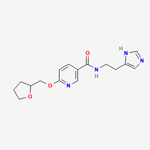 N-(2-(1H-imidazol-4-yl)ethyl)-6-((tetrahydrofuran-2-yl)methoxy)nicotinamide