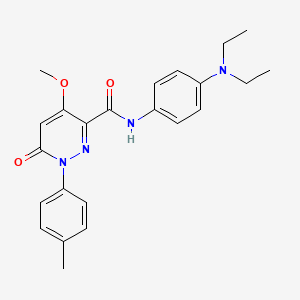 N-(4-(diethylamino)phenyl)-4-methoxy-6-oxo-1-(p-tolyl)-1,6-dihydropyridazine-3-carboxamide