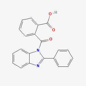 2-(2-Phenylbenzimidazole-1-carbonyl)benzoic acid