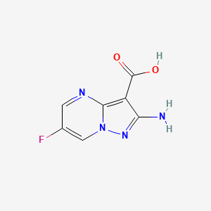 2-Amino-6-fluoropyrazolo[1,5-a]pyrimidine-3-carboxylic acid