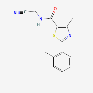 N-(cyanomethyl)-2-(2,4-dimethylphenyl)-4-methyl-1,3-thiazole-5-carboxamide