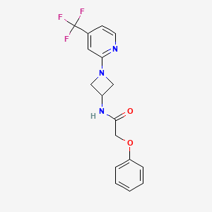 2-Phenoxy-N-[1-[4-(trifluoromethyl)pyridin-2-yl]azetidin-3-yl]acetamide