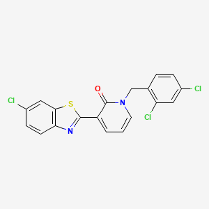 3-(6-chloro-1,3-benzothiazol-2-yl)-1-(2,4-dichlorobenzyl)-2(1H)-pyridinone