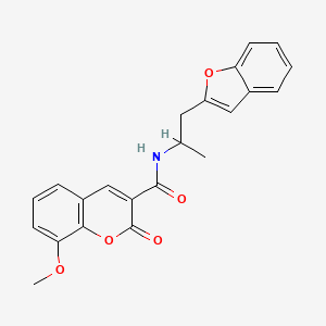 N-(1-(benzofuran-2-yl)propan-2-yl)-8-methoxy-2-oxo-2H-chromene-3-carboxamide
