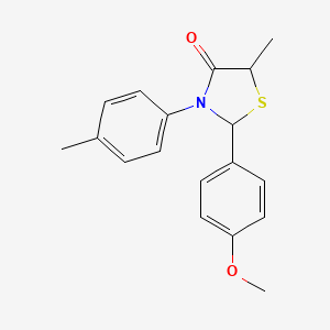 2-(4-Methoxyphenyl)-5-methyl-3-(4-methylphenyl)-1,3-thiazolidin-4-one